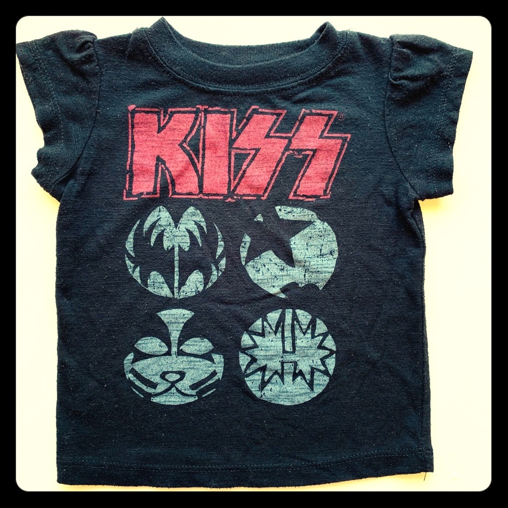 KiSS black Rock T-shirt 12m